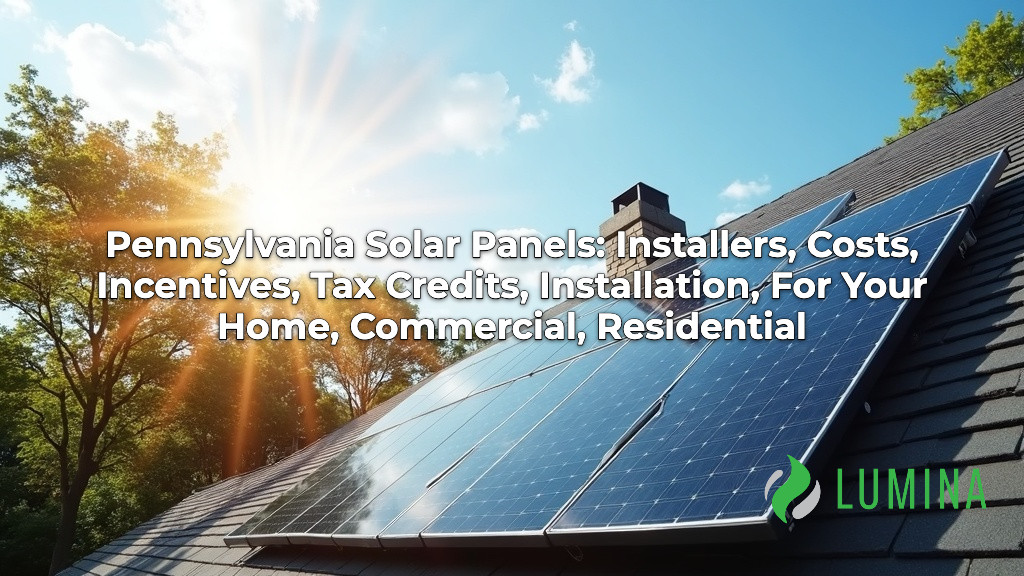 Pennsylvania solar panels installed on a home roof by local installers to lower the household energy bill