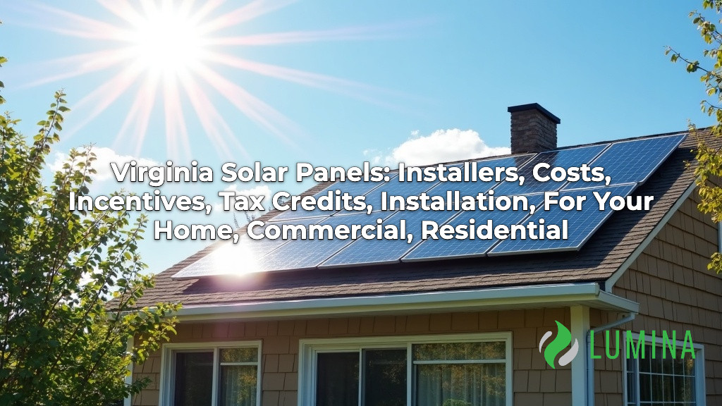 Virginia solar panels mounted on a residential rooftop by installers helping homeowners lower energy bills
